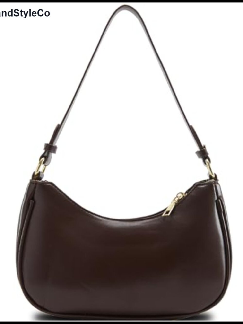 Vegan Leather Hobo Shoulder Bag Trendy Y2K Handbag Purse with Adjustable Strap